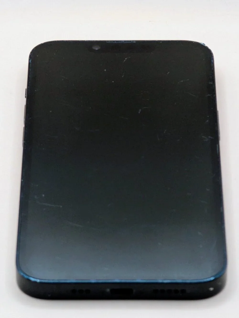 Apple iPhone Black Frame with Blue Display
